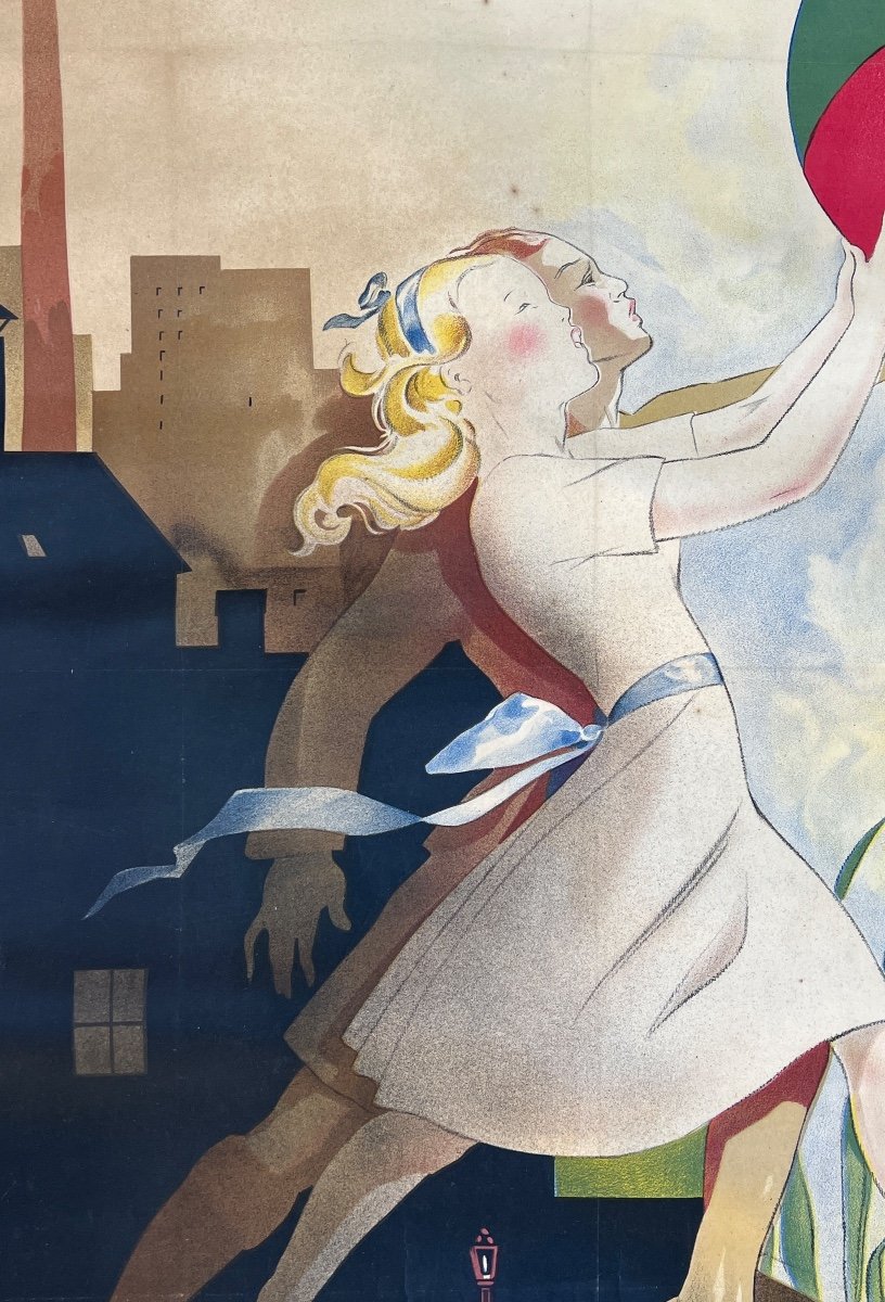 Poster From The Education And Sports Commission 1940. Signed Jean à. Mercier -photo-7
