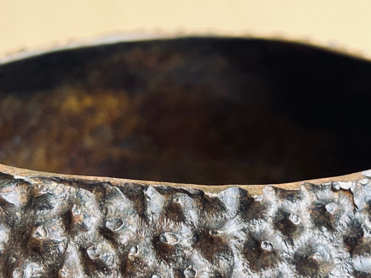 Vase Bronze Forme Fruit Du Jacquier XX Siècle -photo-1