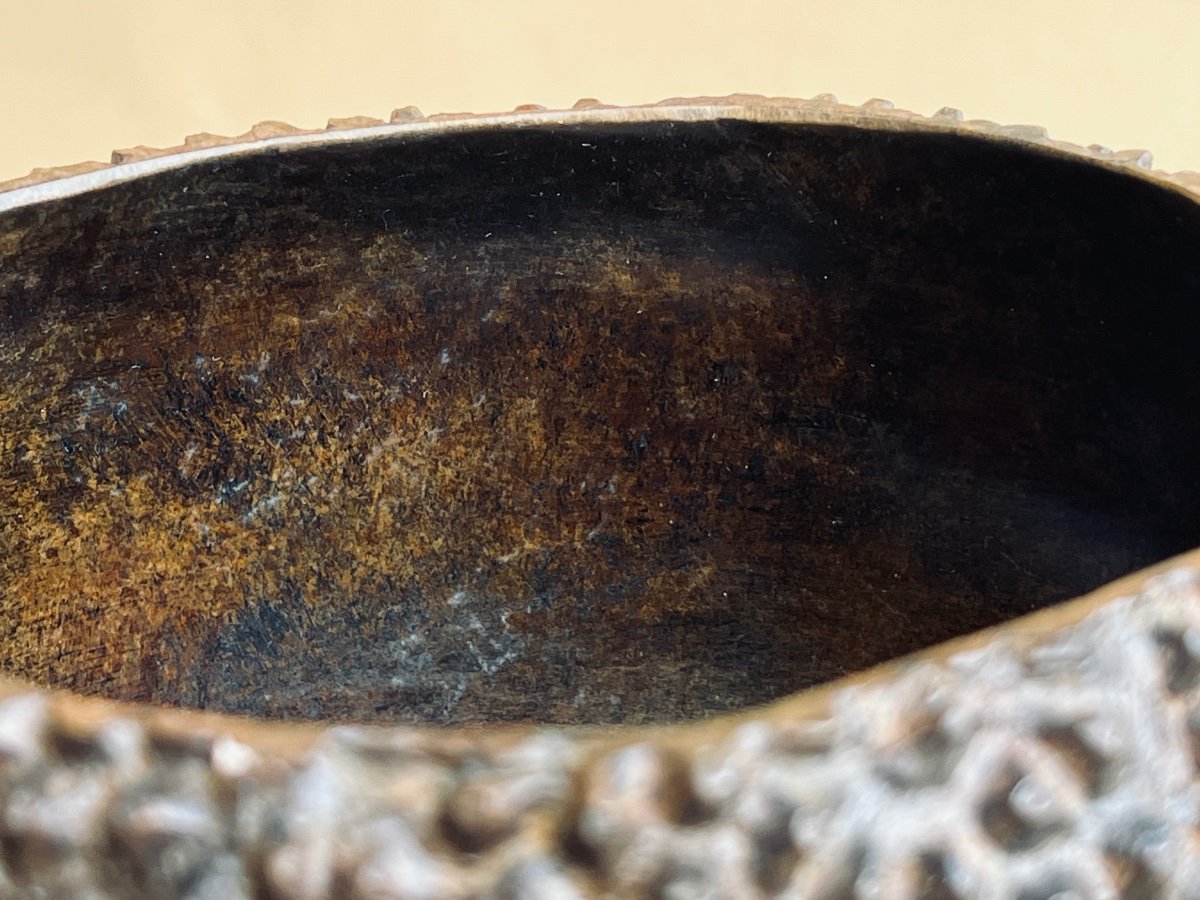 Vase Bronze Forme Fruit Du Jacquier XX Siècle -photo-2