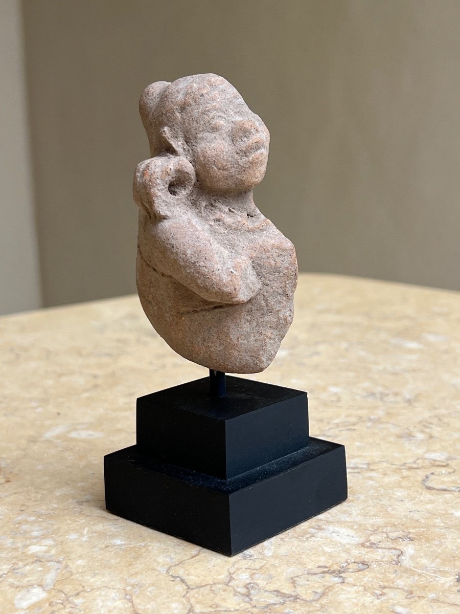 Personnage Féminin Terre Cuite Royaume Majapahit Fin 13/  Début 16 Siècle Indonésie -photo-8