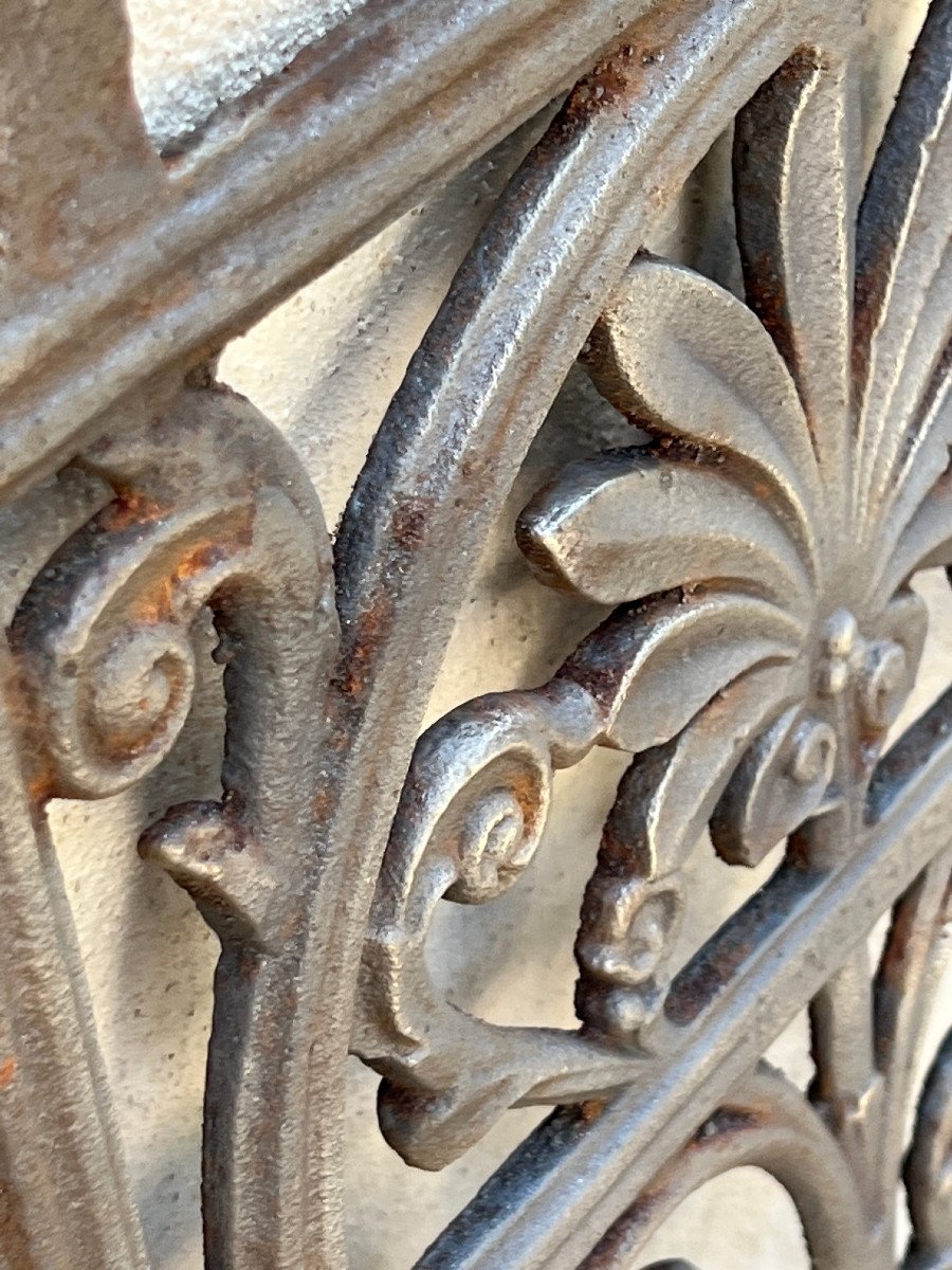 6 Cast Iron Grilles Traveler's Tree Model, English Colonial House, Burma --photo-2