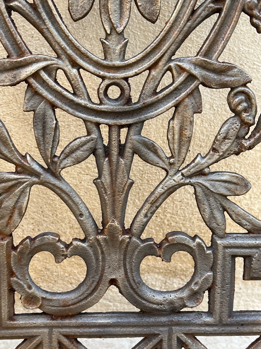 6 Cast Iron Grilles Traveler's Tree Model, English Colonial House, Burma --photo-5