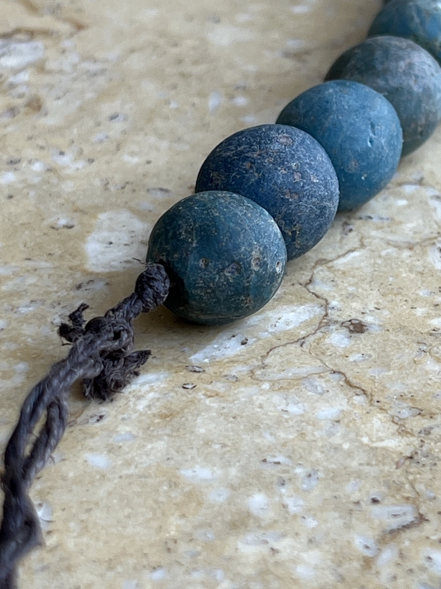 Collier De Pate De Verre De Fouille Ethnie Lisu Birmanie -photo-3