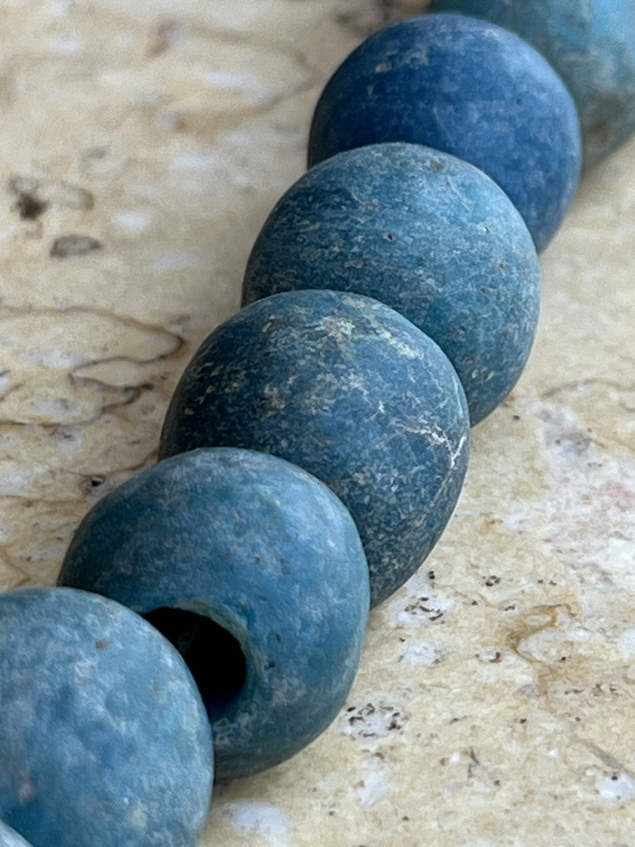 Collier De Pate De Verre De Fouille Ethnie Lisu Birmanie -photo-7