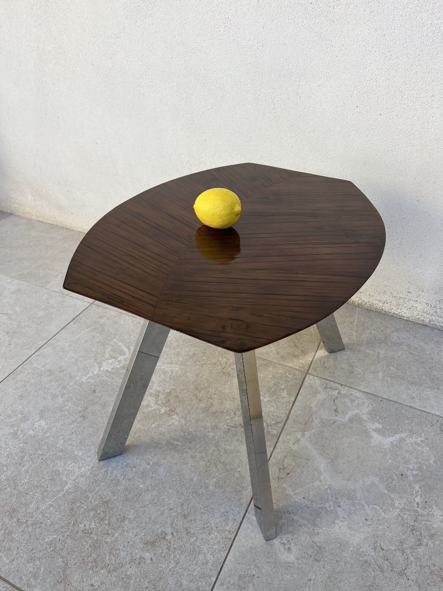 Bamboo Leaf Design Side Table -photo-1