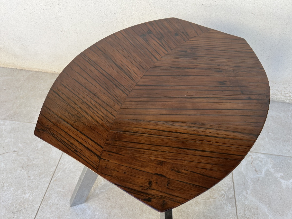 Bamboo Leaf Design Side Table -photo-6