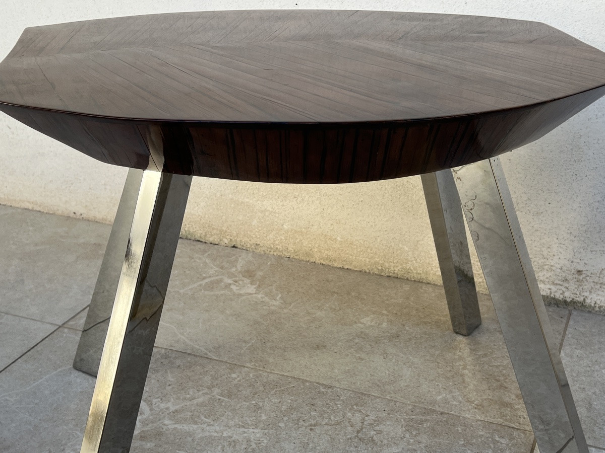 Bamboo Leaf Design Side Table -photo-7