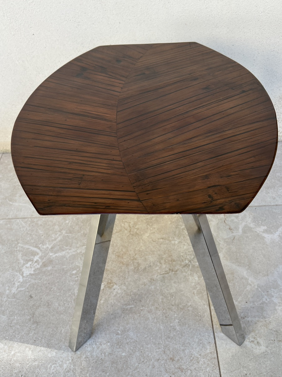 Bamboo Leaf Design Side Table -photo-8