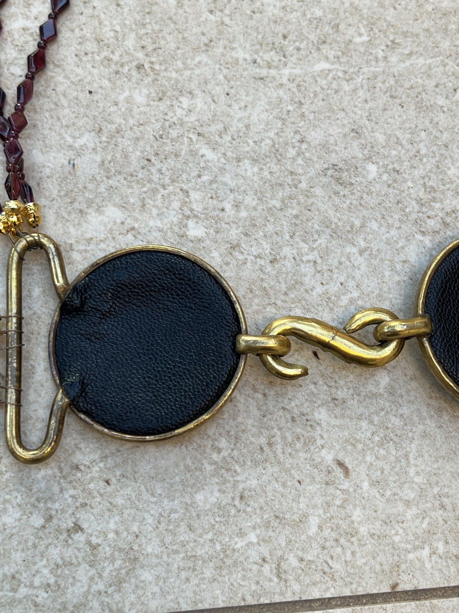 Multi-strand Garnet Bead Necklace From Rangoon, Burma -photo-4