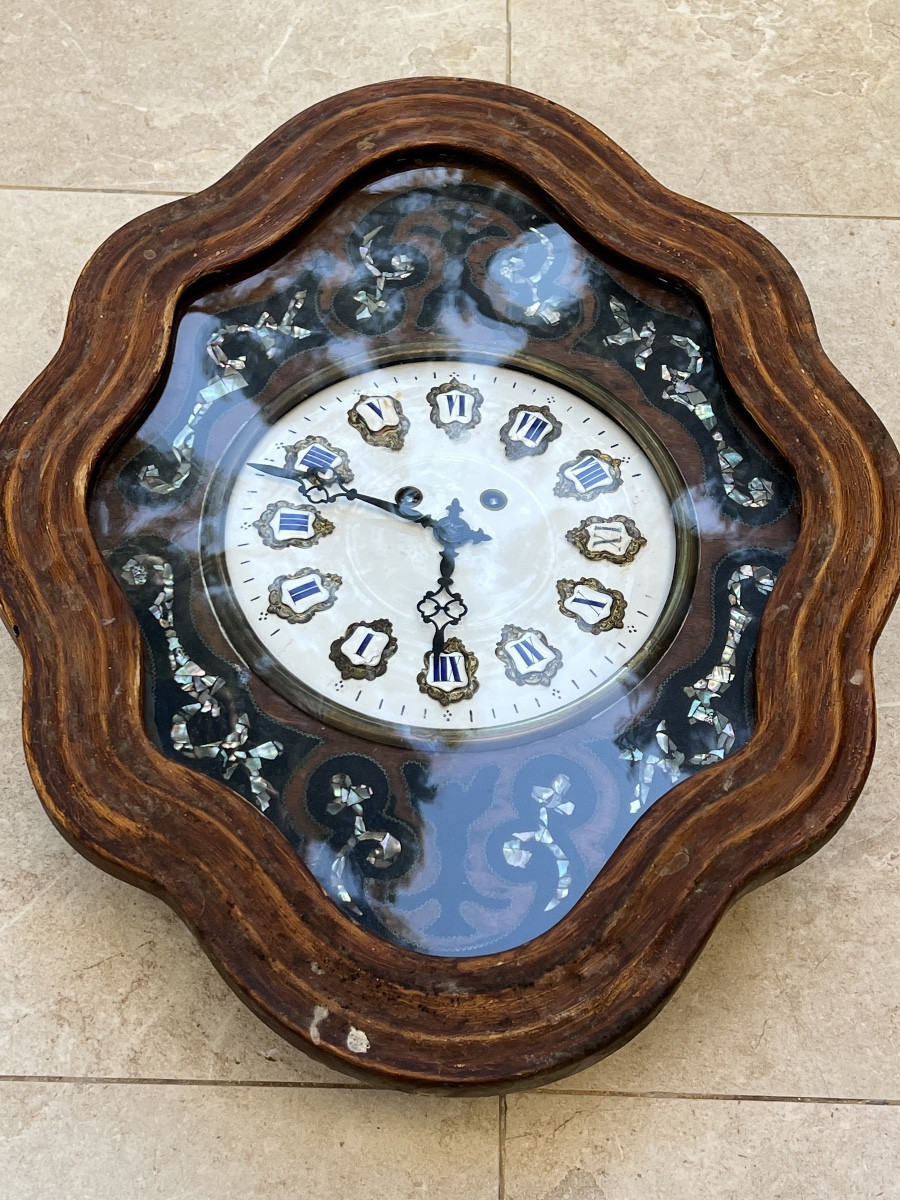 Napoleon III Bullseye Clock, Mid-19th Century 