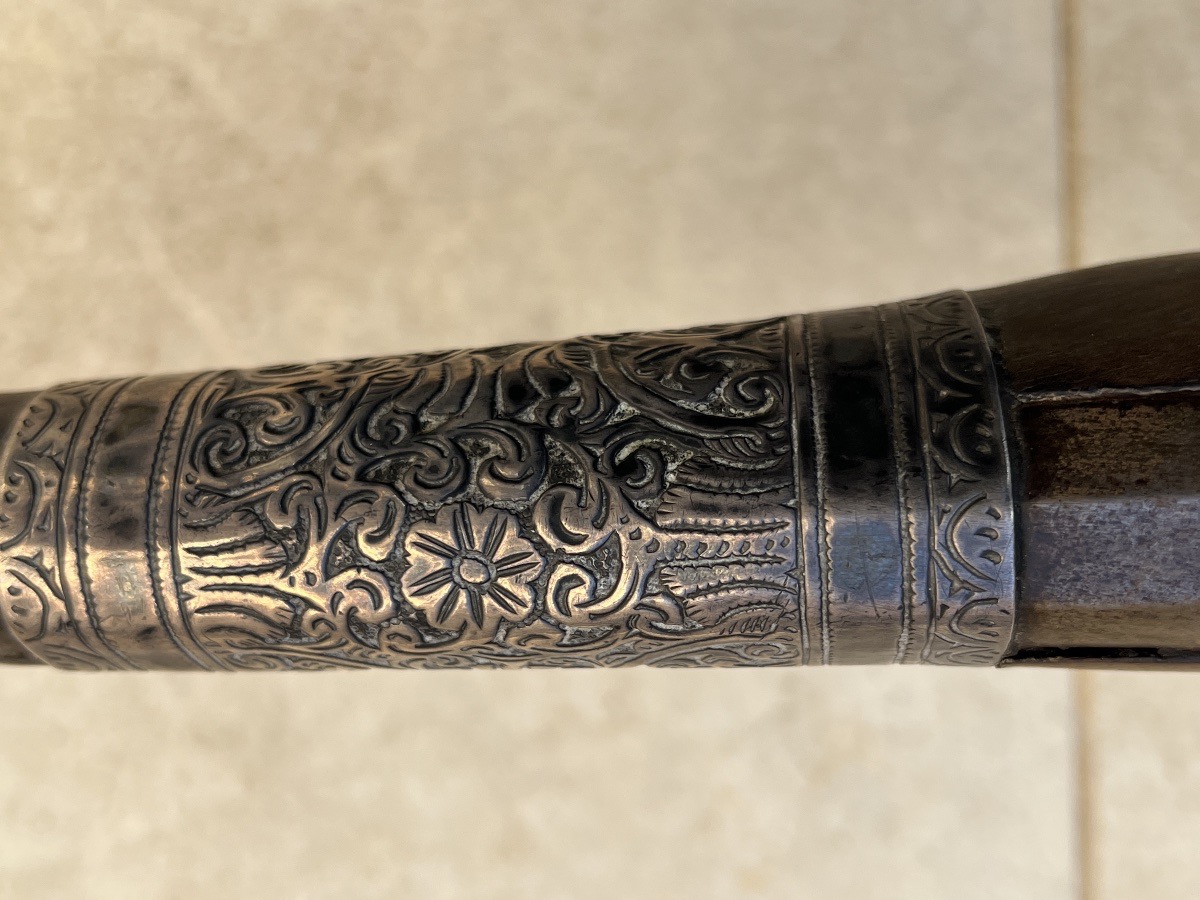 Moukhala Fantasia Morocco Flintlock Rifle, Late 19th Century -photo-6