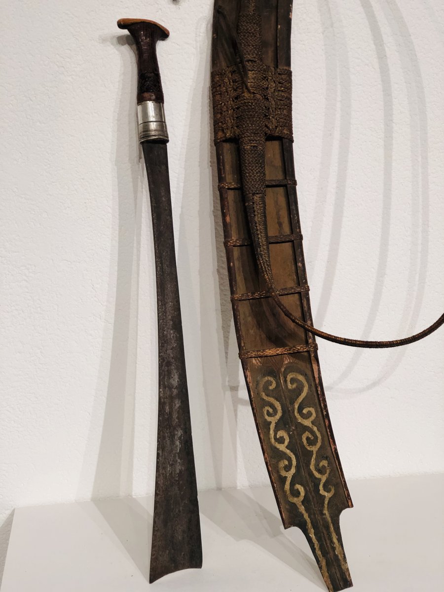 Nung Rawang Warrior Saber And Scabbard, Kachin State, Burma-photo-3