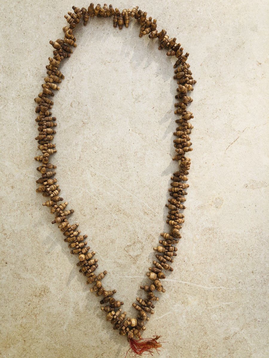 Mala - Buddhist Monk 's Rosary In Bone , Shape Amphora , Shan Province, Burma.