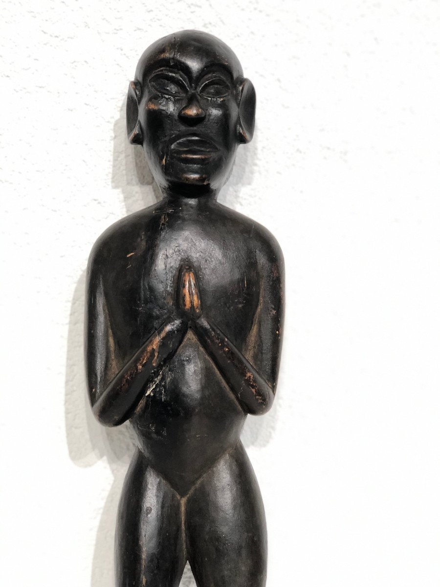 Anthropomorphic Statue Yaka Or Suku Republic Of Congo