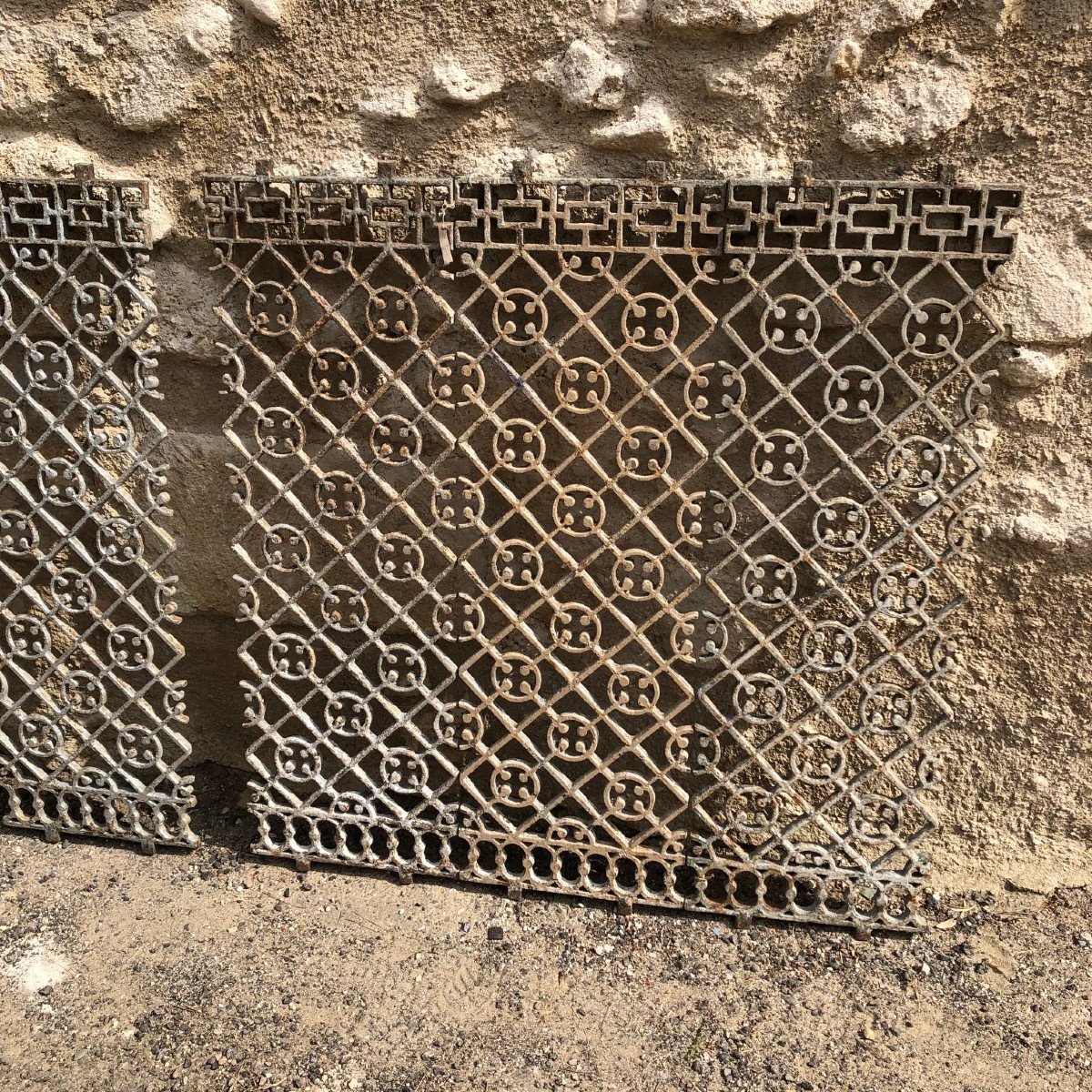 Cast Iron Grid For Balcony Of British Colonial House Burma-photo-4