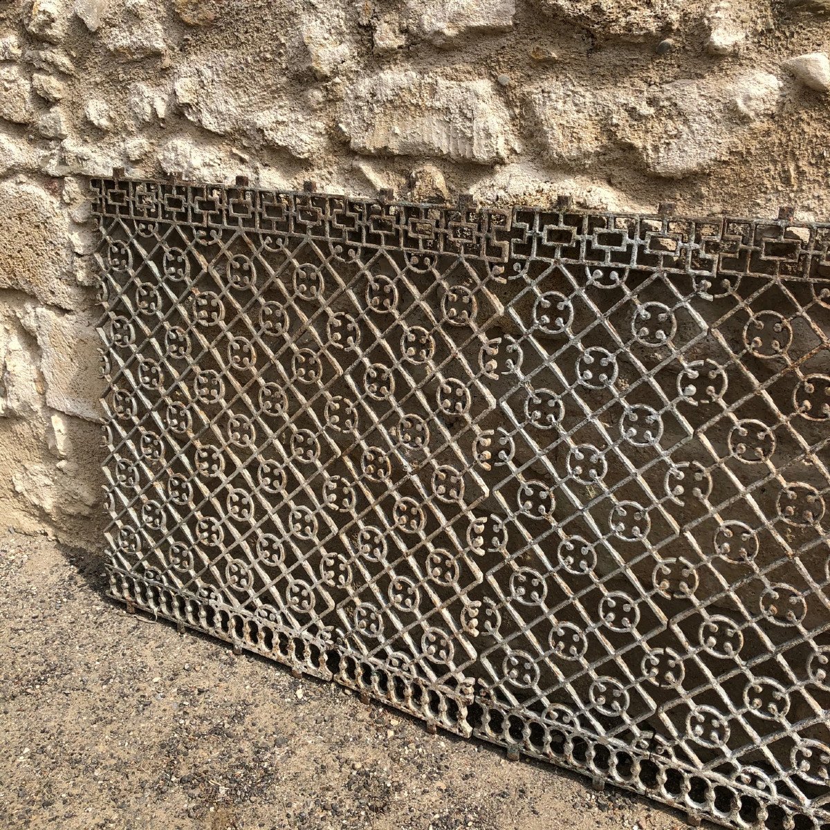 Cast Iron Grid For Balcony Of British Colonial House Burma-photo-6