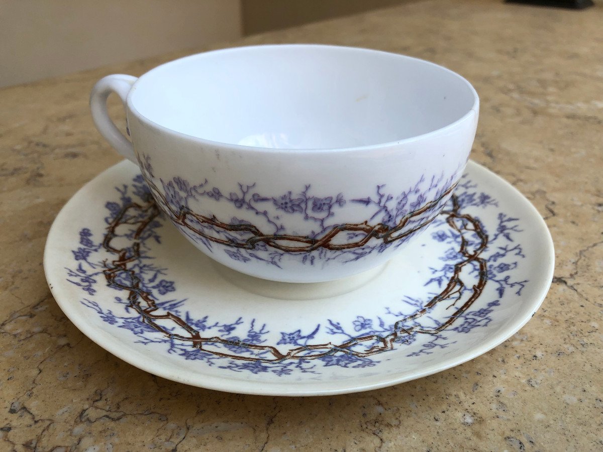 Breakfast Cup, Japanese Decor, Limoges France