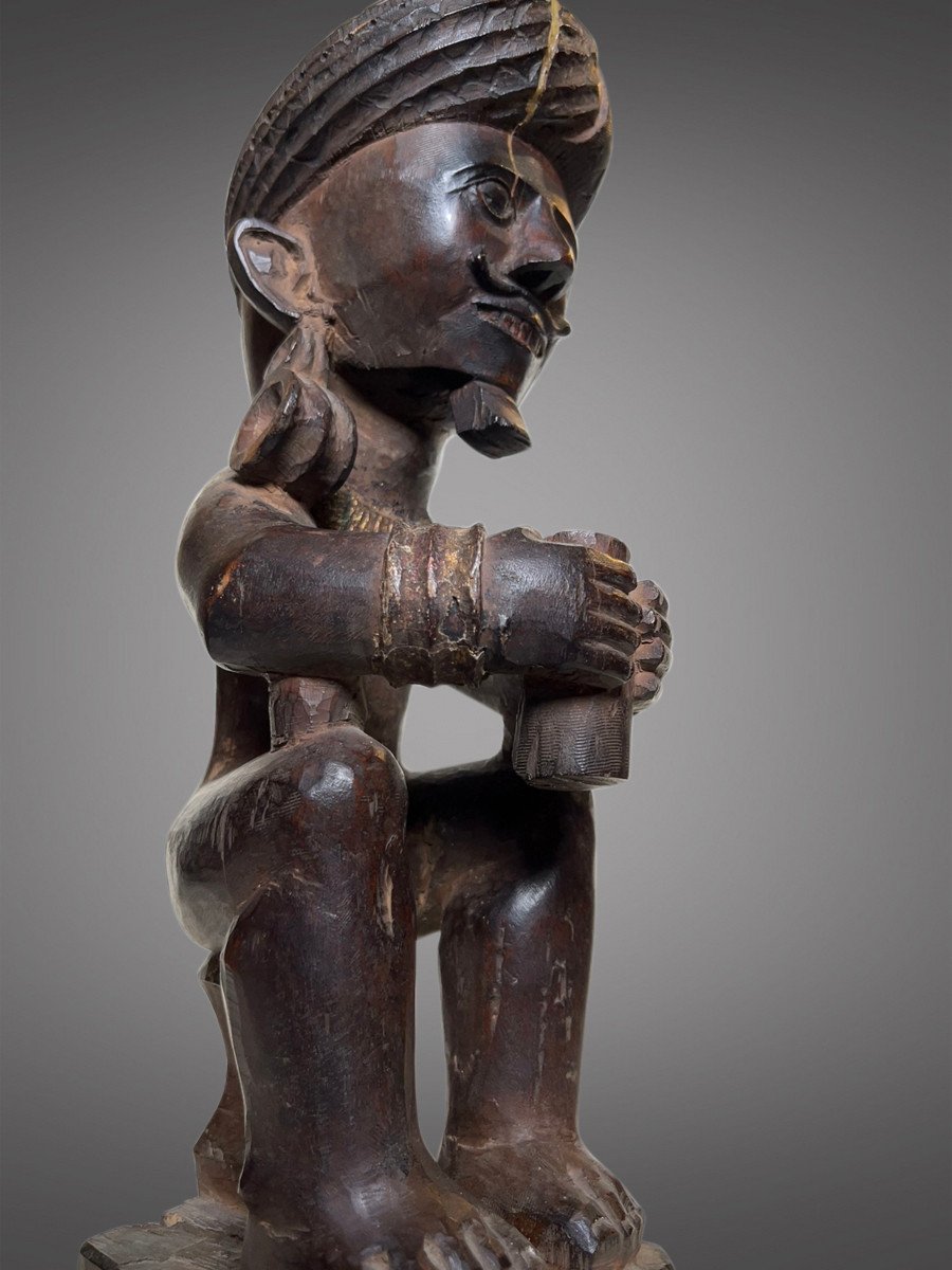 Siraha Salawa , Statue d'Ancêtre Masculin Oho Niha , Ile De Nias , Indonésie .