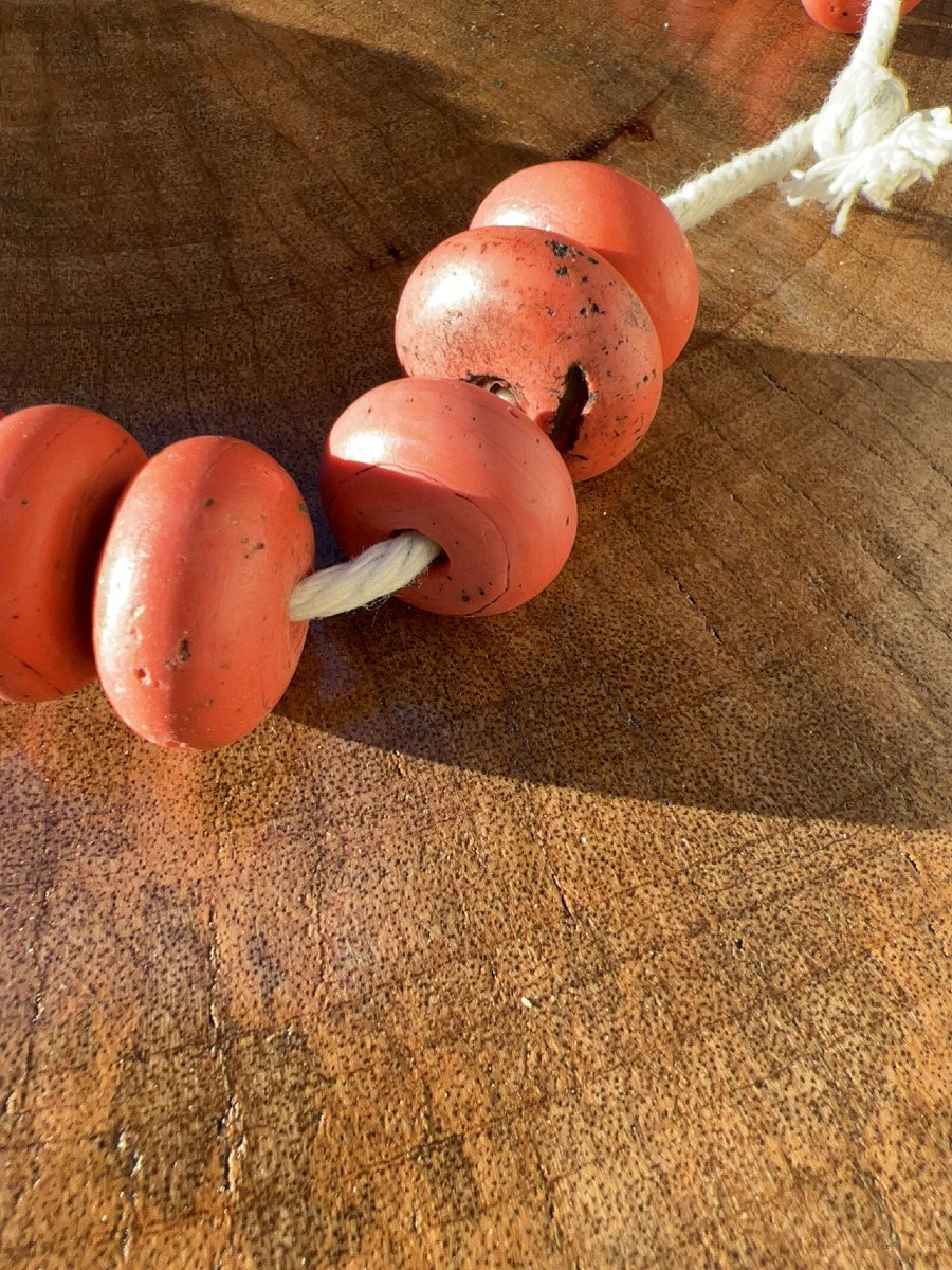 Rare Pearl Necklace Of Beautiful Size XIXth Century, Tibet -photo-4