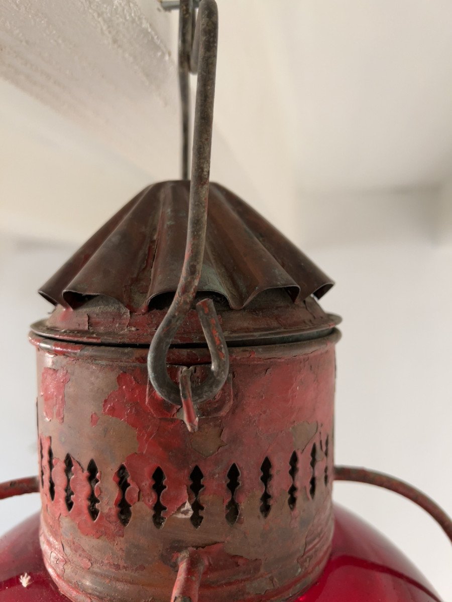 Lantern Storm Boat English Colonial XIXth Century, Rangoon, Burma-photo-3