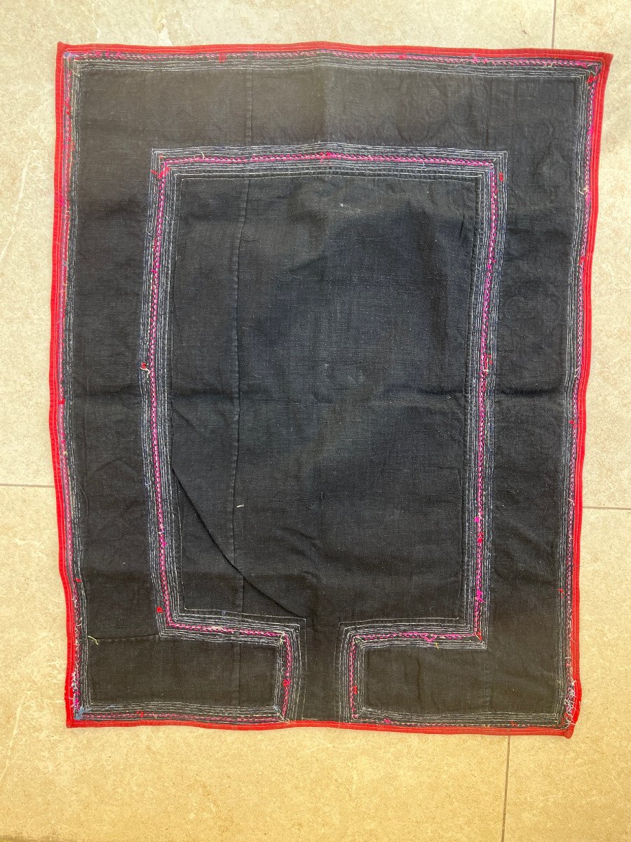 Embroidered Baby Carrier, Traditional Hmong Costume, Burma.-photo-8