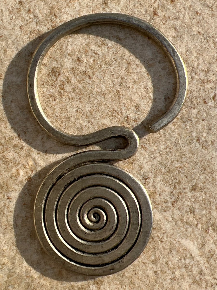 Silver Earring, Lahu Nyi Tribe, Shan State, Burma.-photo-2