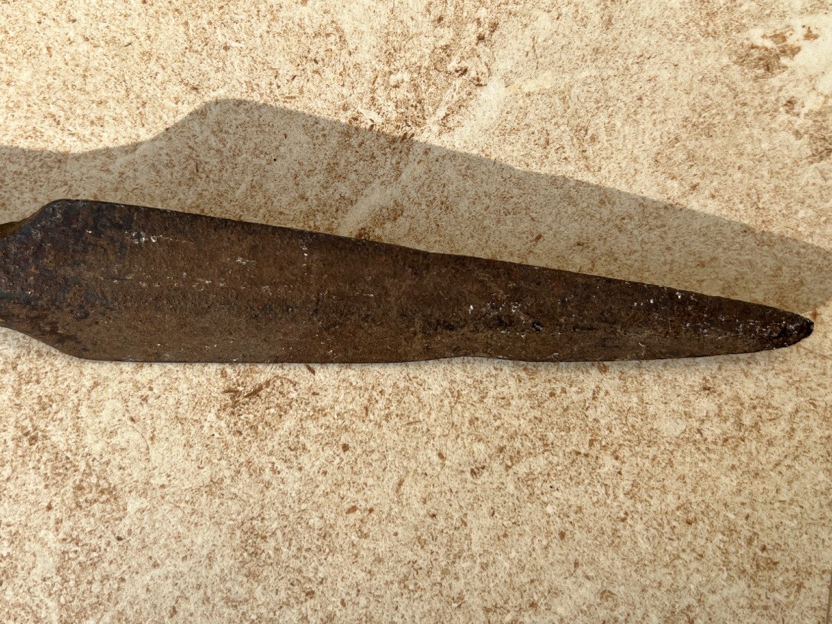 Bronze Spear Guardian Of King Thibaw Min Burma-photo-2