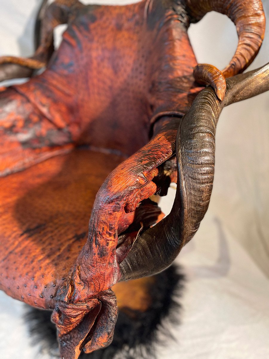 Fauteuil Ethnique Cronoll , Design Michel Haillard.-photo-2