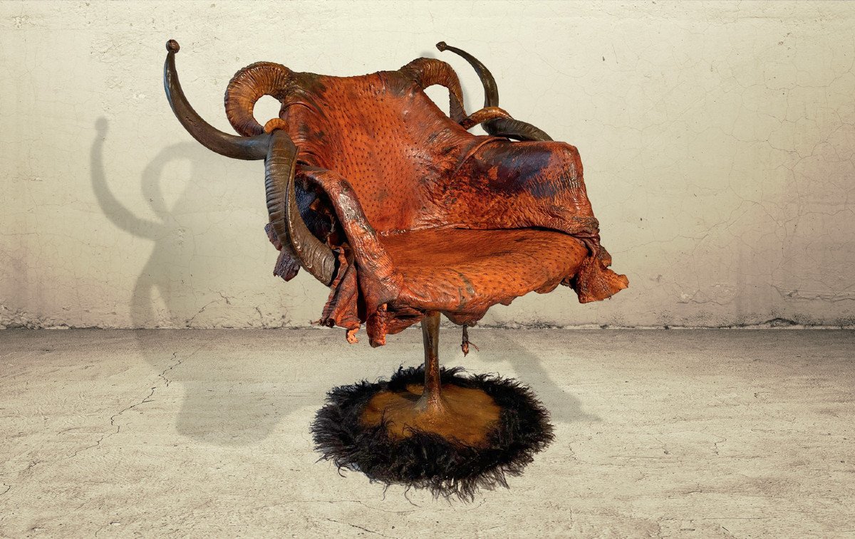 Fauteuil Ethnique Cronoll , Design Michel Haillard.-photo-7