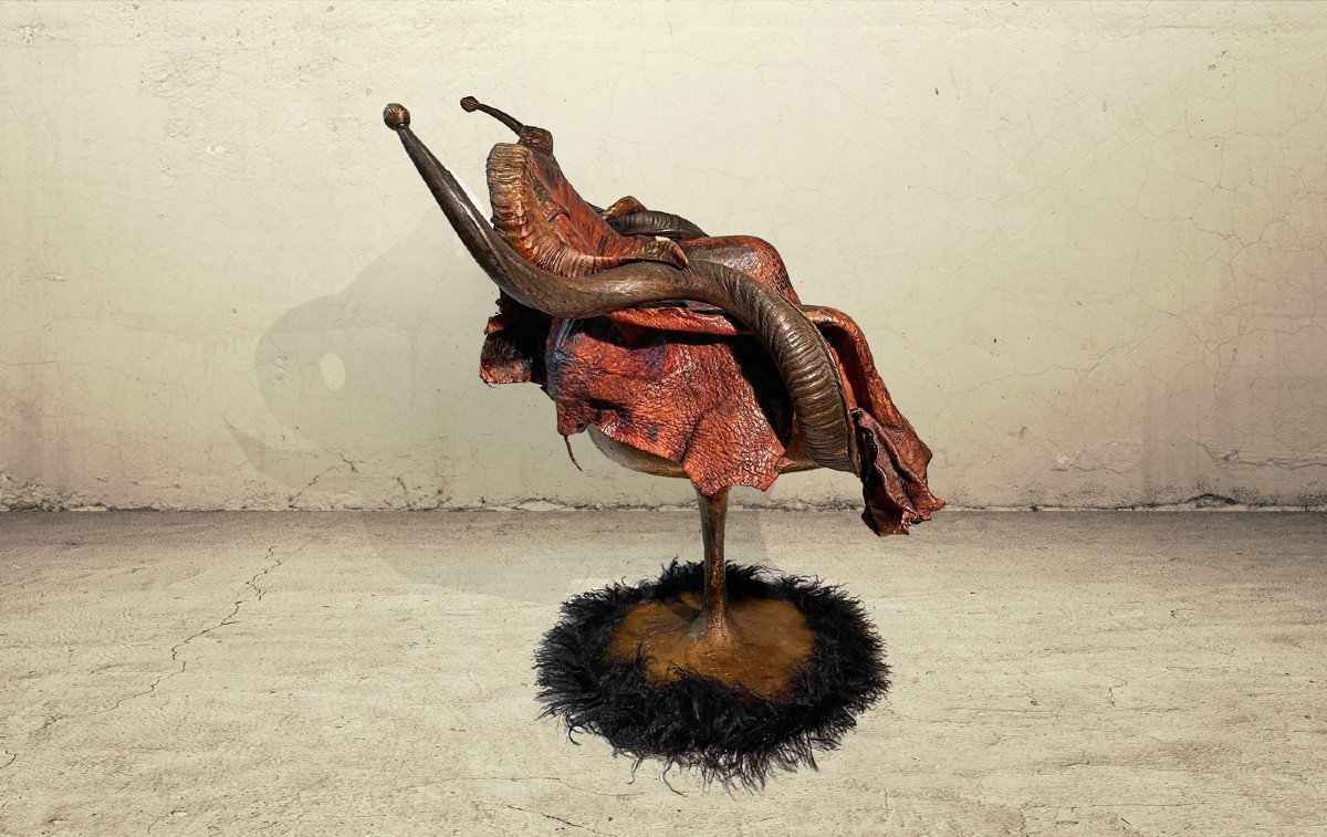 Fauteuil Ethnique Cronoll , Design Michel Haillard.-photo-8