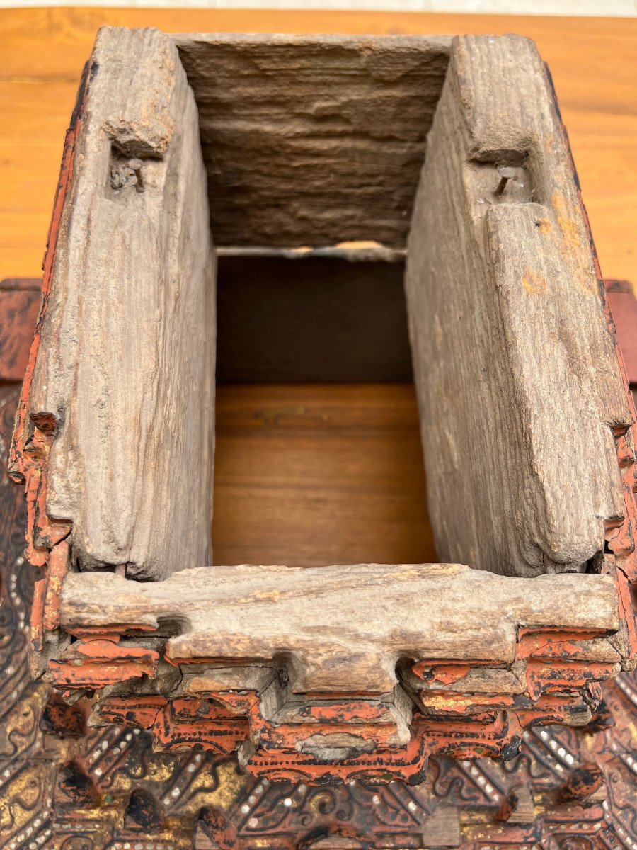 Large Temple Altar, Konbaung Dynasty XVIII Century, Burma-photo-8