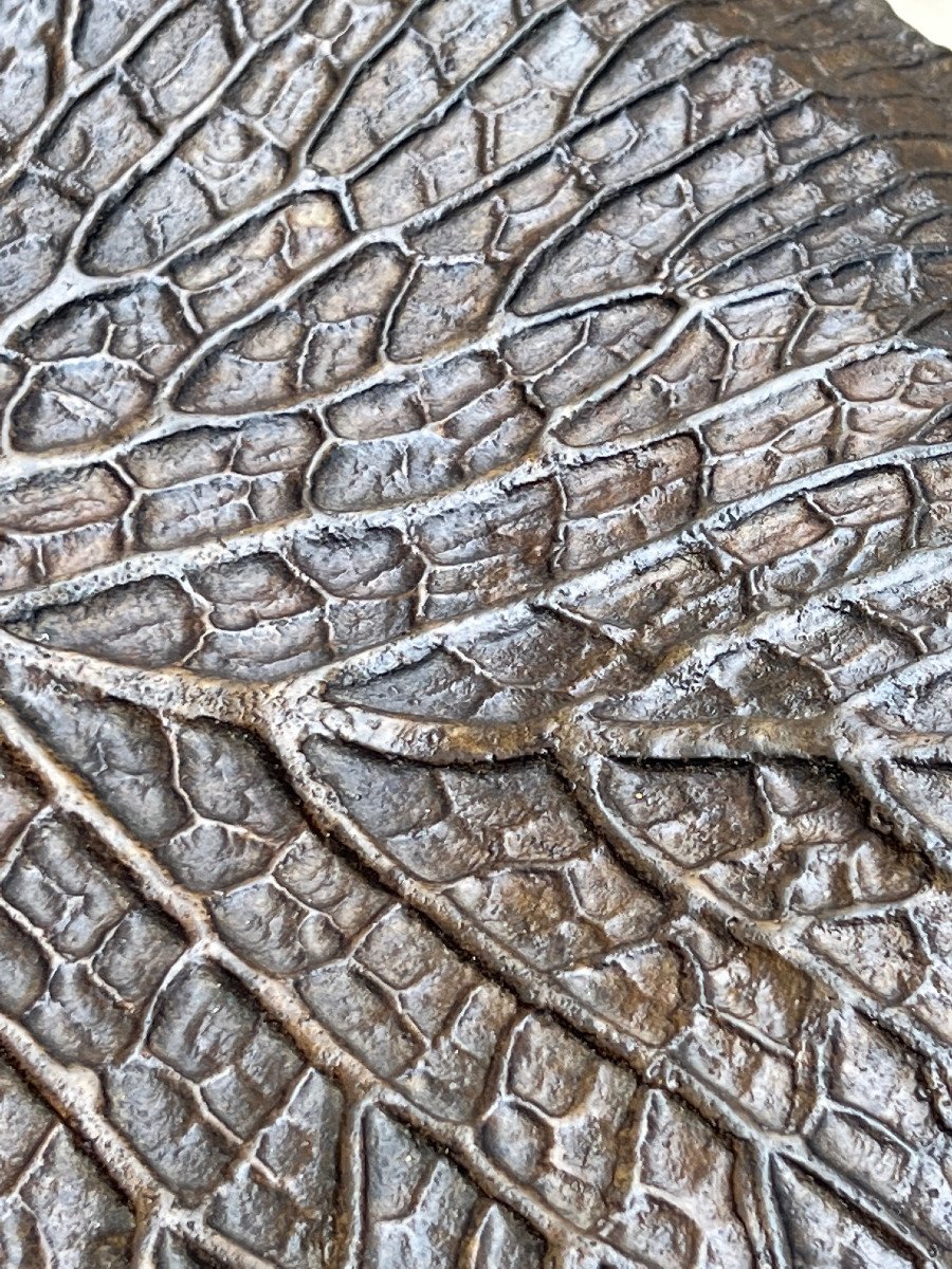 Four Lotus Leaf Bronze High Stool, Designer Suchada Supantamart-photo-4