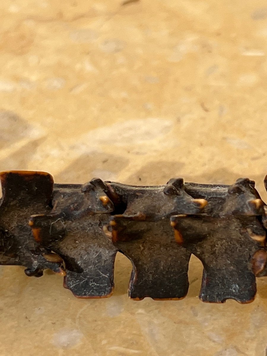 Rare Shaman Necklace In Snake Vertebra, Malo, Vanuatu Islands.-photo-5
