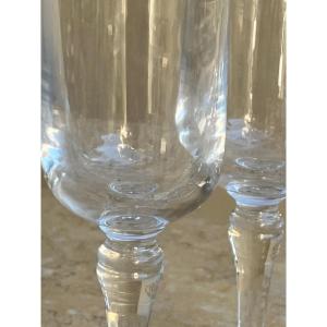 6 Crystal Wine Glass Long Foot