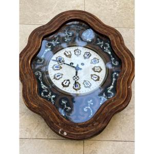 Napoleon III Bullseye Clock, Mid-19th Century 