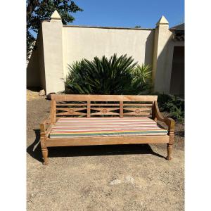 Teak Garden Bench, XIXth Century, Bali, Indonesia