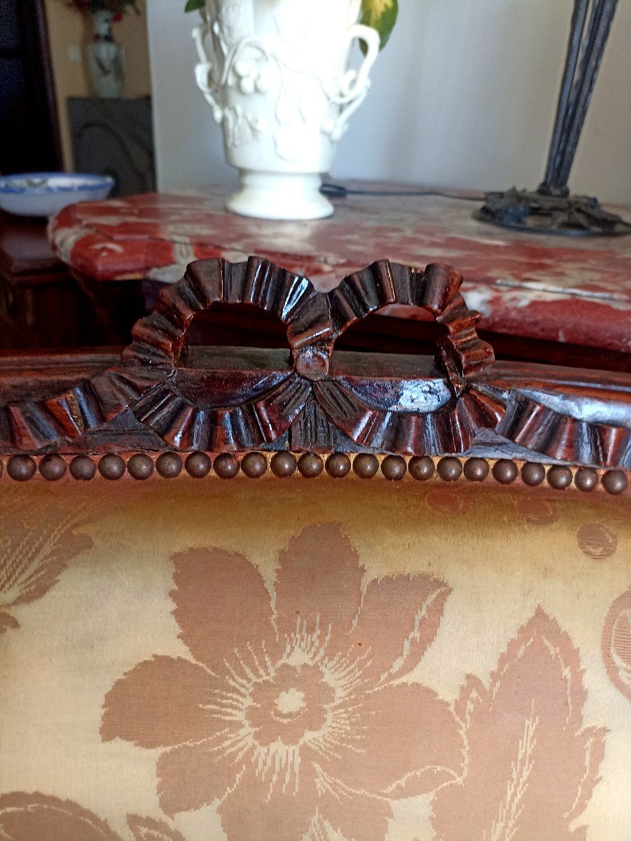 Canapé Corbeille époque Louis XVI-photo-4