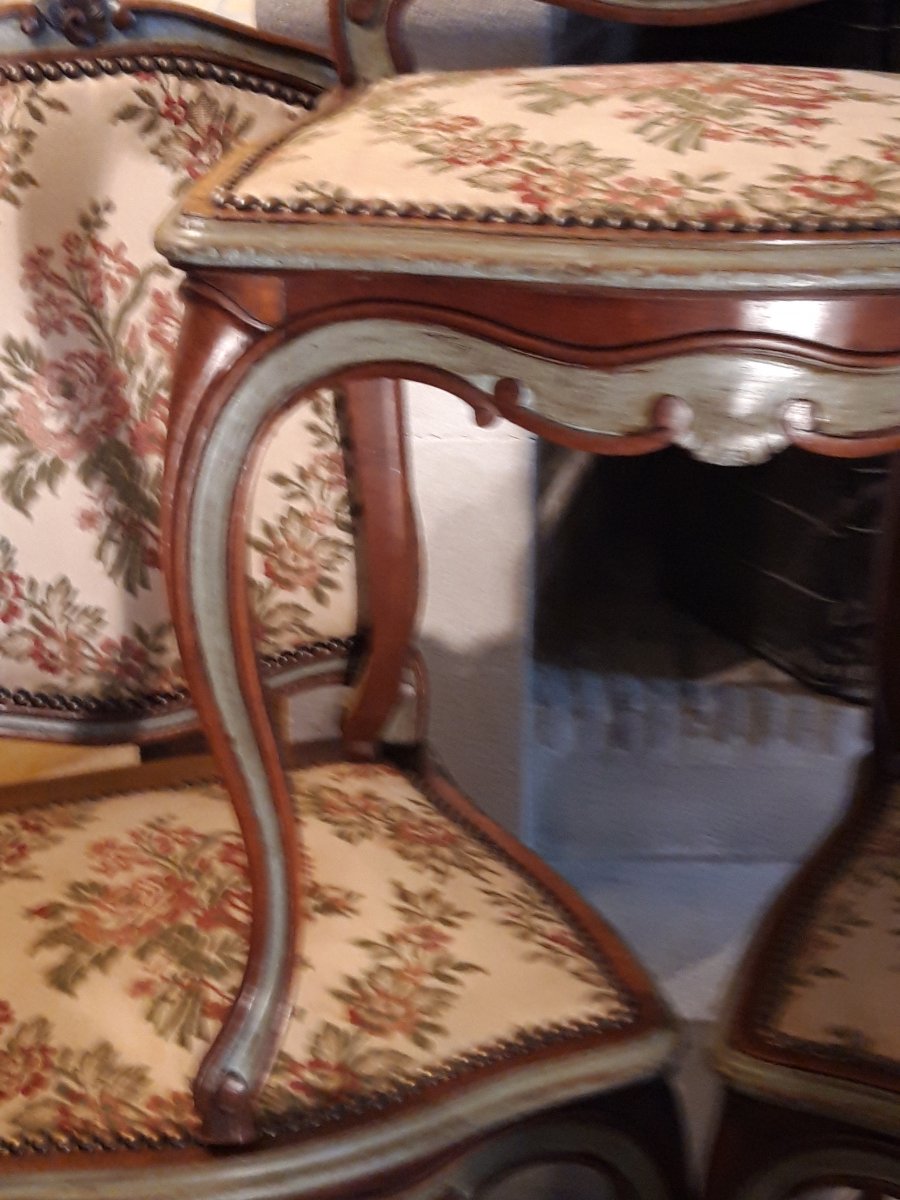 Series Of Six Louis XV Style Chairs-photo-2
