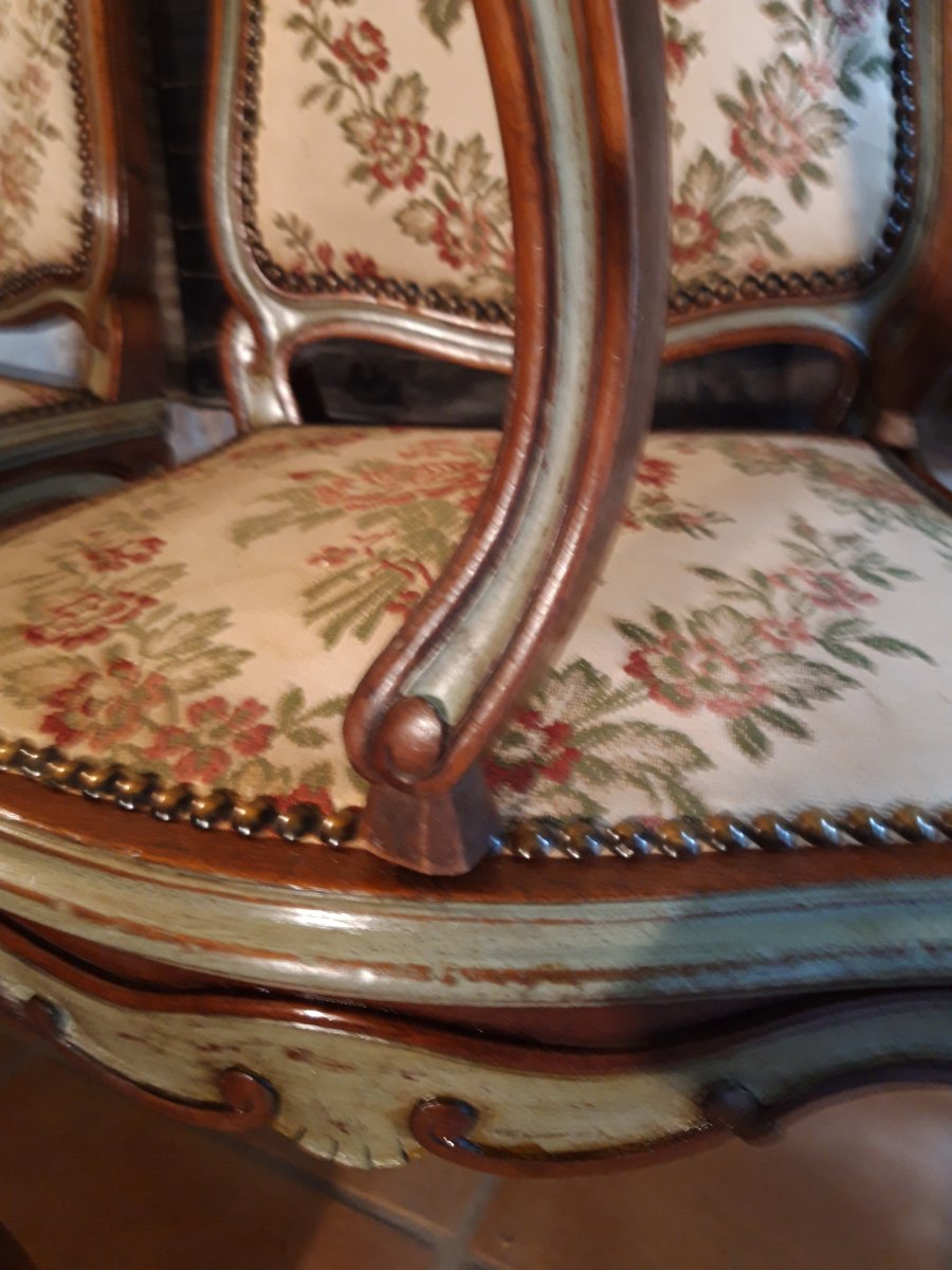 Series Of Six Louis XV Style Chairs-photo-4