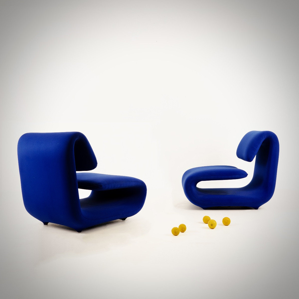 ETIENNE HENRI MARTIN, paire de chauffeuses Série 1500, Mobilier National, TFM ed, circa 1960-photo-3