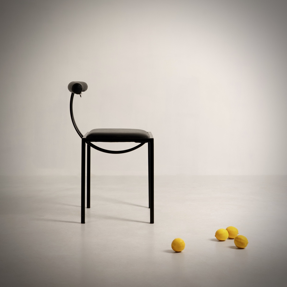 ANNICK & SAMUEL CORIAT, SET DE 8 CHAISES, ARTELANO ED, FRANCE, C. 1987-photo-3