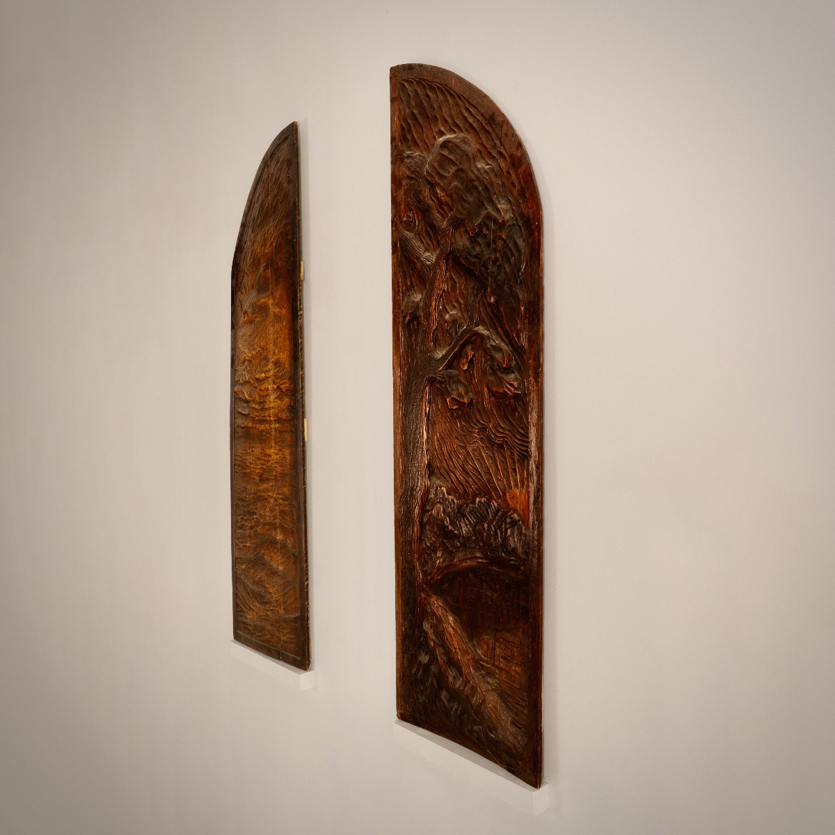 Georges Lacombe, Pair Of Sculpted Doors, France, Circa 1890-photo-3