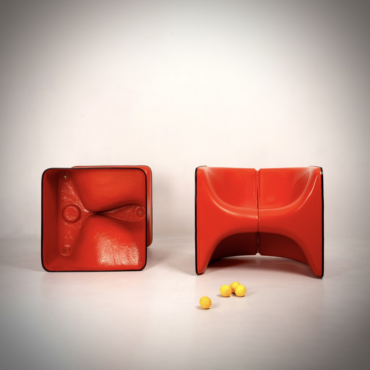 Ch. Germanaz, Half & Half Armchairs, Airborne, Circa 1968-photo-3