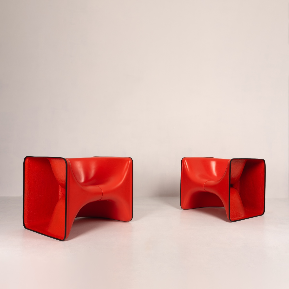 Ch. Germanaz, Half & Half Armchairs, Airborne, Circa 1968