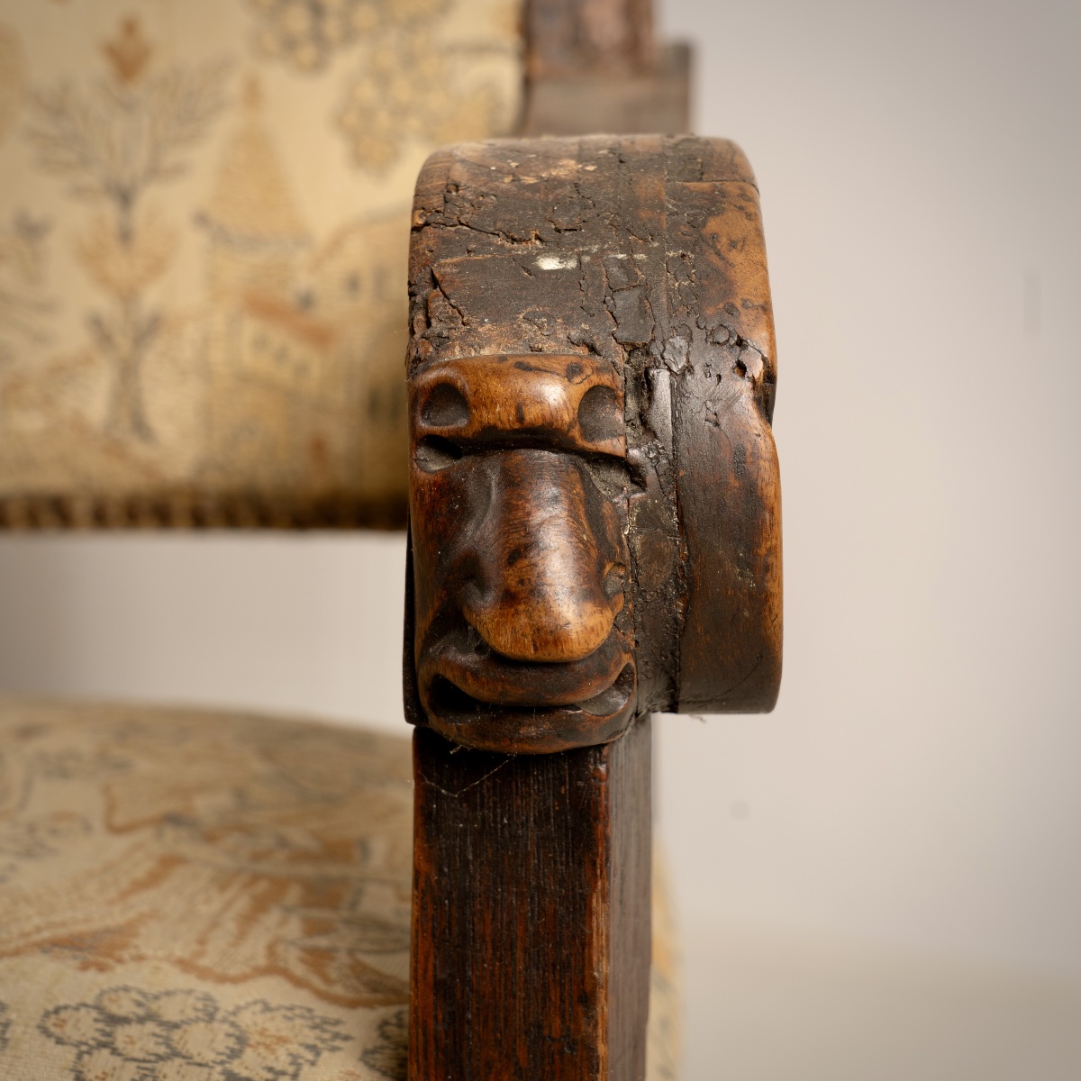 TRAVAIL FRANÇAIS, FAUTEUIL HAUTE ÉPOQUE, FRANCE, XVIIIE SIÈCLE-photo-4