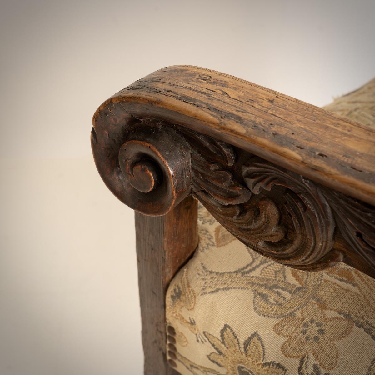 TRAVAIL FRANÇAIS, FAUTEUIL HAUTE ÉPOQUE, FRANCE, XVIIIE SIÈCLE-photo-5
