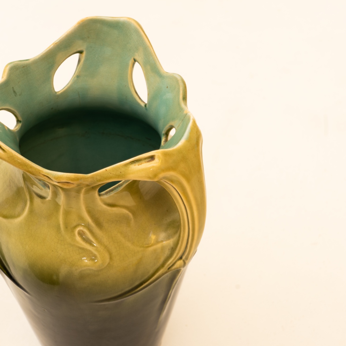 Hector Guimard & De Bruyn, Rare High Vases Known As The "chalmont" Vases, France, Circa 1900-photo-1