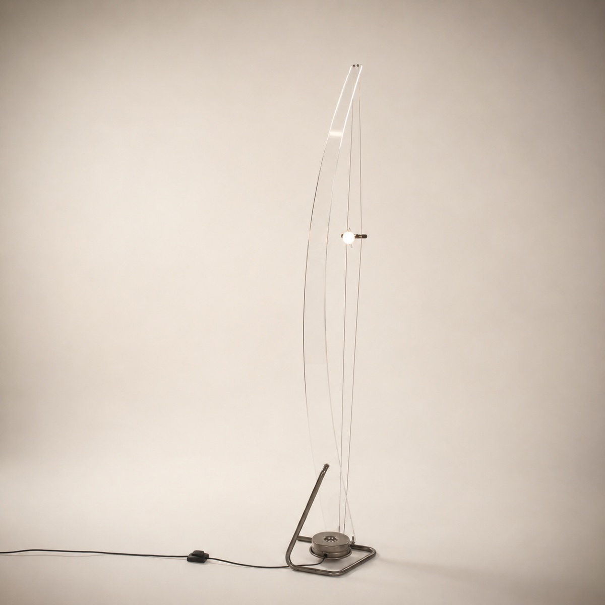 Aleix Meise, “acro Nero” Or “bollum” Floor Lamp, 1980-photo-3