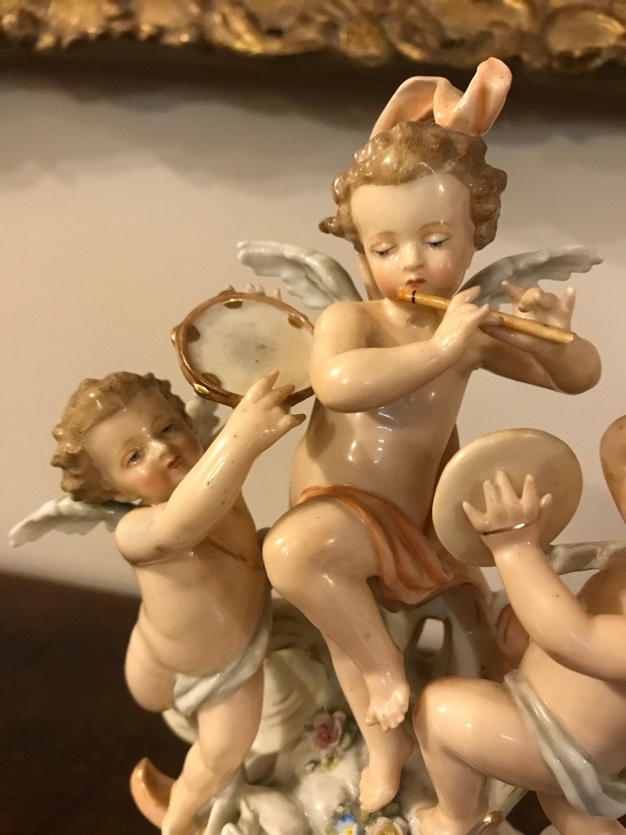 Rare And Beautiful Porcelain Clock By Volkstedt-photo-3
