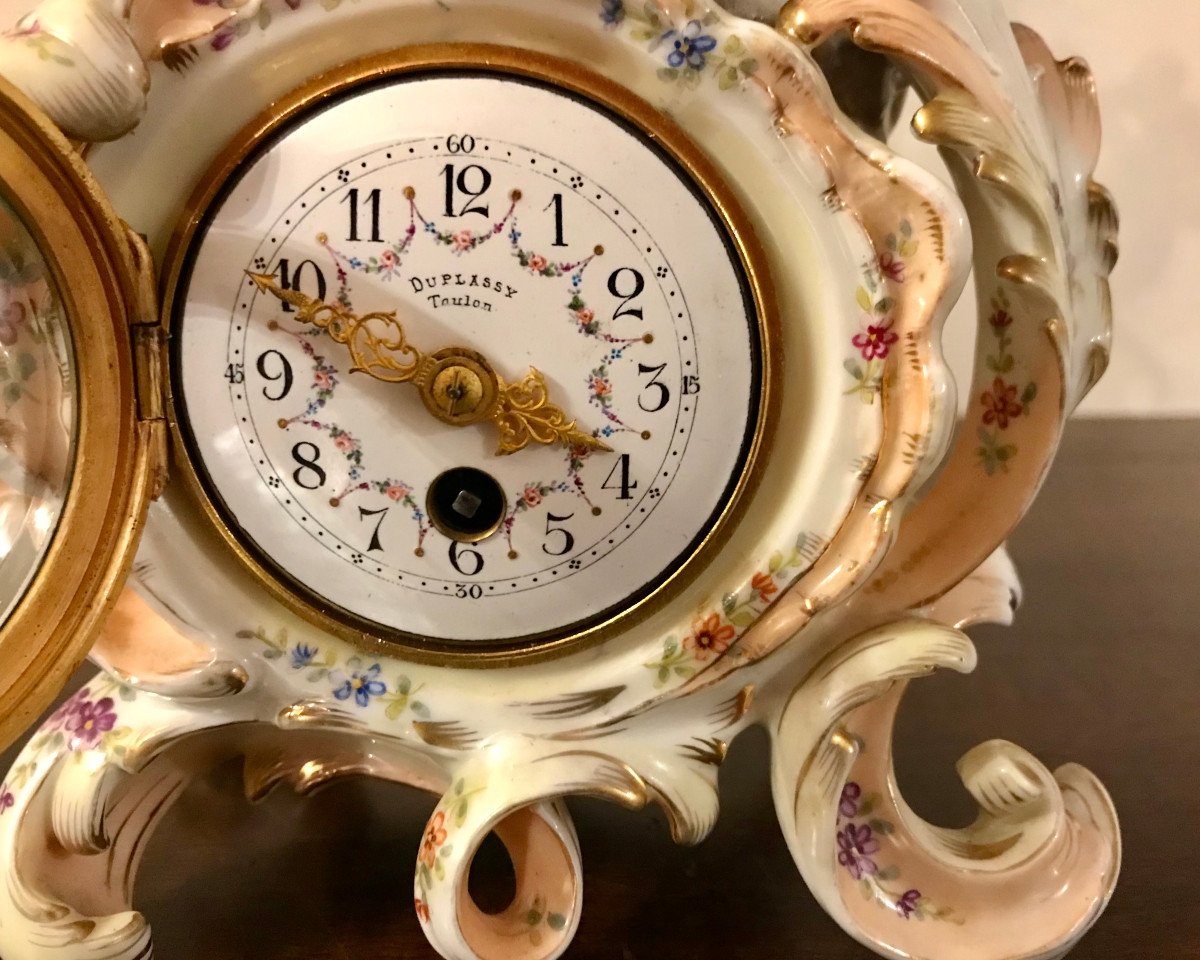 Rare And Beautiful Porcelain Clock By Volkstedt-photo-4